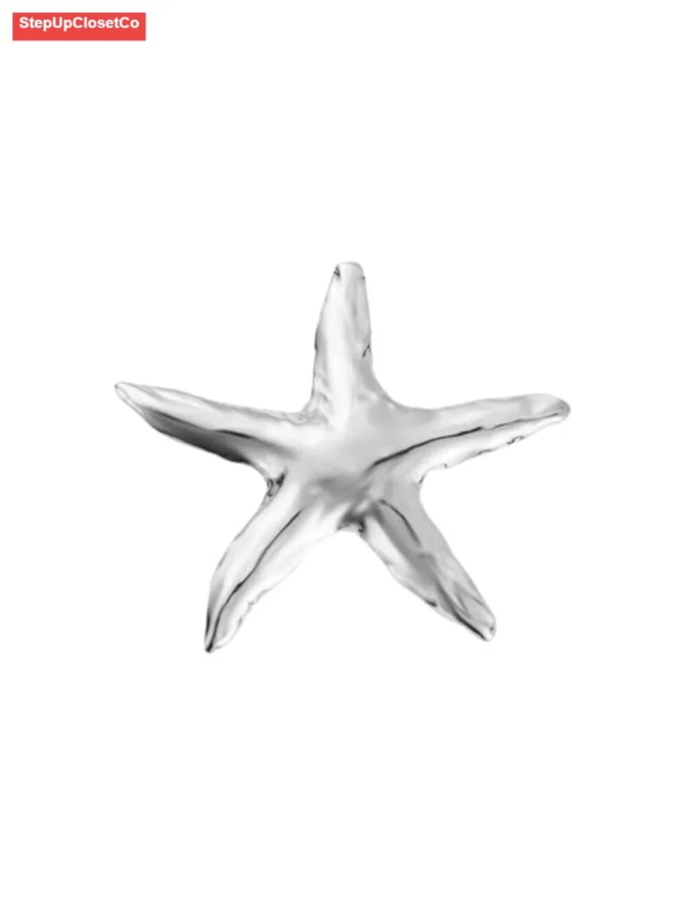 Starfish Brooch Pin for Women Gold Plated Stainless Steel Sea Marine Brooch